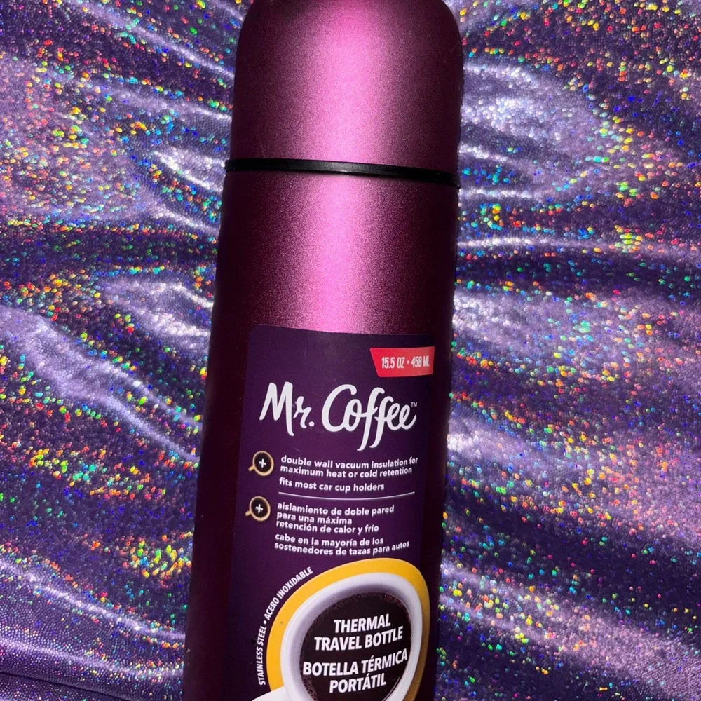 Mr Coffee Purple Thermal Travel Bottle